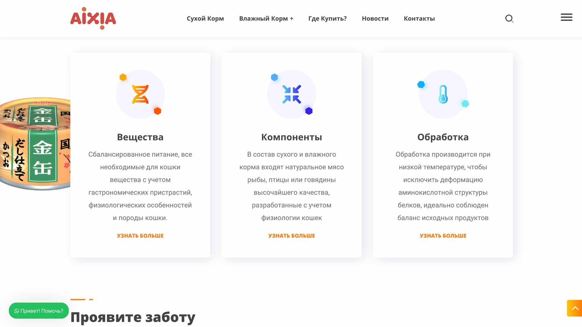 aixia-portfolio-04 прототипирование, дизайн и разработка второстепенных страниц сайта